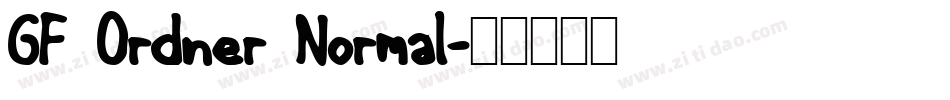 GF Ordner Normal字体转换